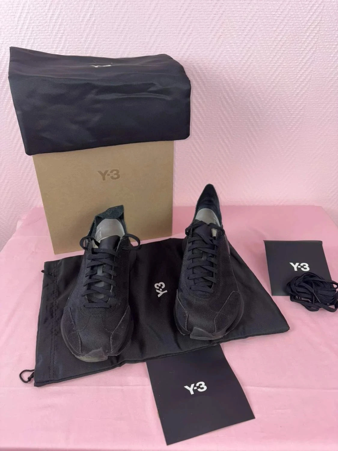 tênis masculino y-3 s-gendo run pretos tamanho 42⅔ completos com caixa – photo 2